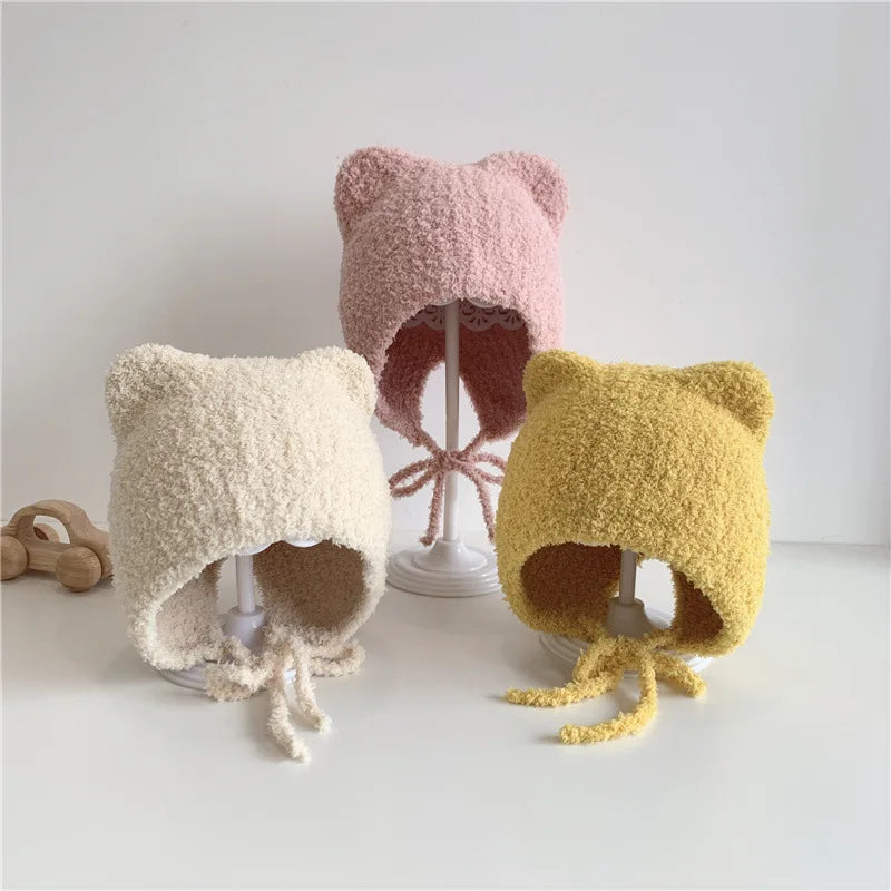 chapeau bébé vintage tricot