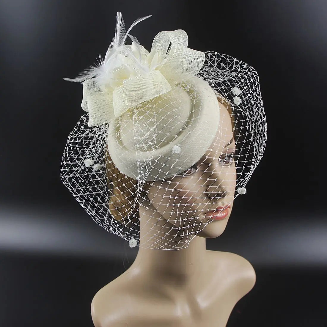 chapeau pin up vintage bleu marine