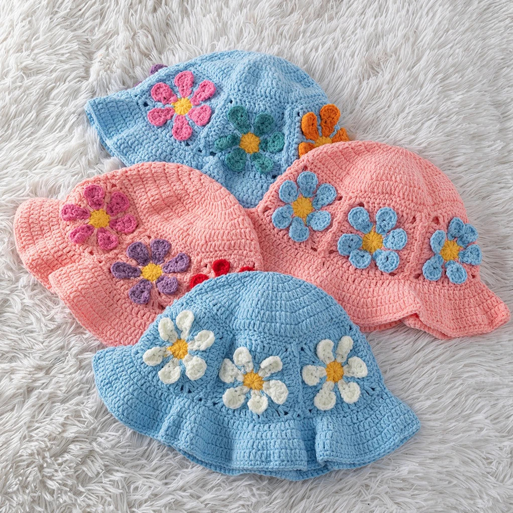 chapeau vintage à tricoter pour petite fille