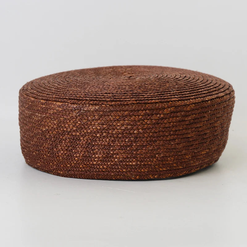 chapeau bibi en paille naturelle vintage