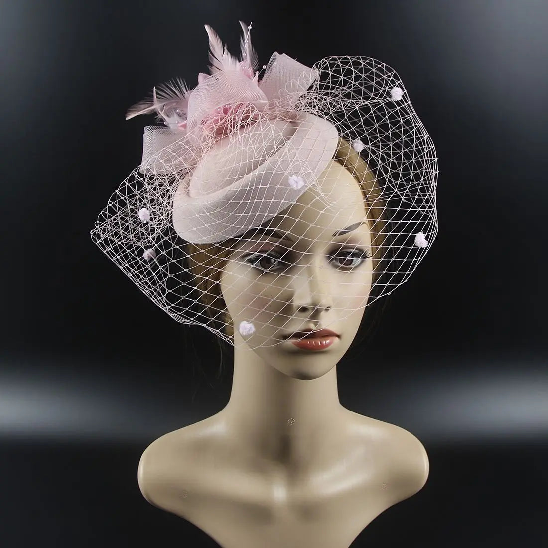 chapeau pin up vintage bleu marine