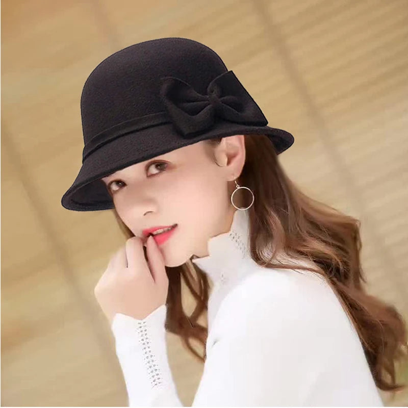 chapeau femme vintage rouge