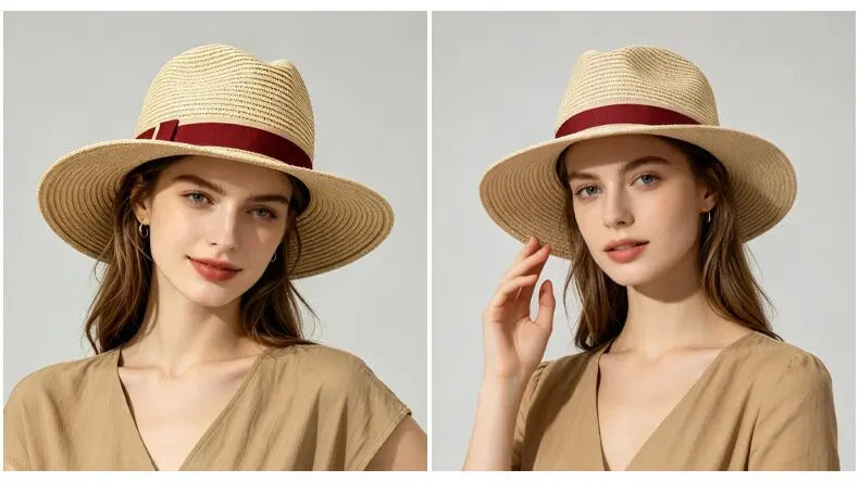 chapeau de paille large bord femme vintage