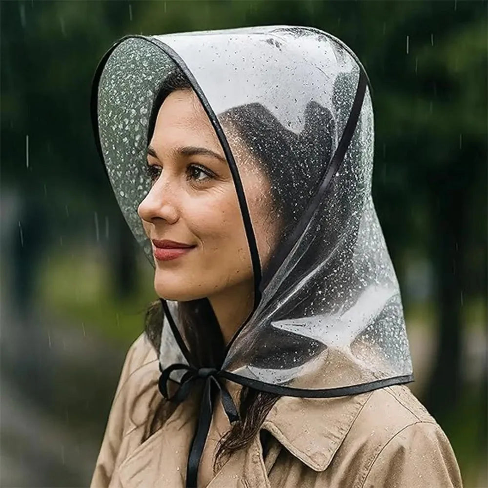chapeau de pluie plastique vintage