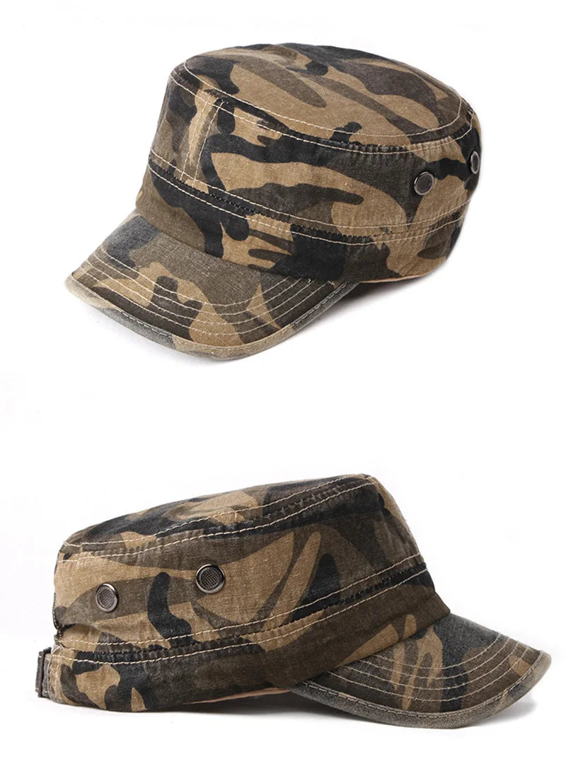 chapeau camouflage vintage