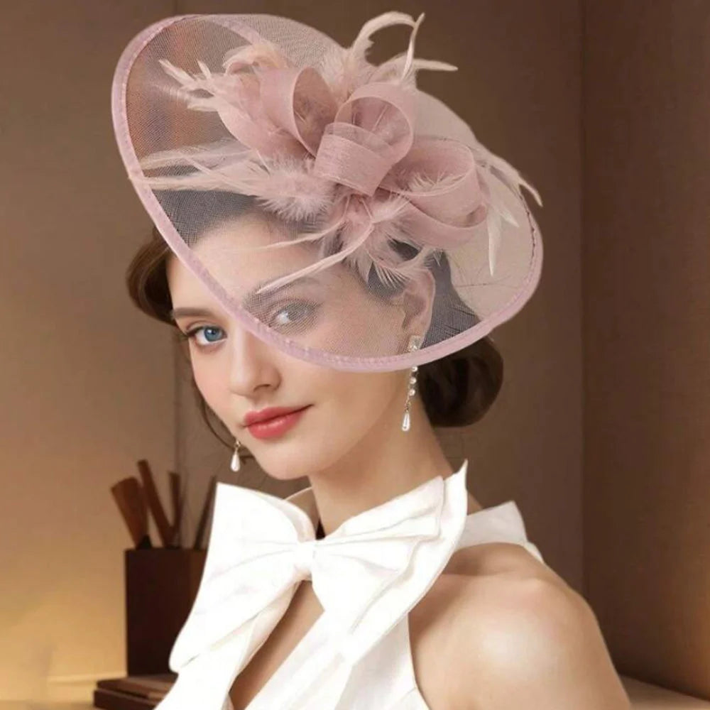chapeau à plumes vintage