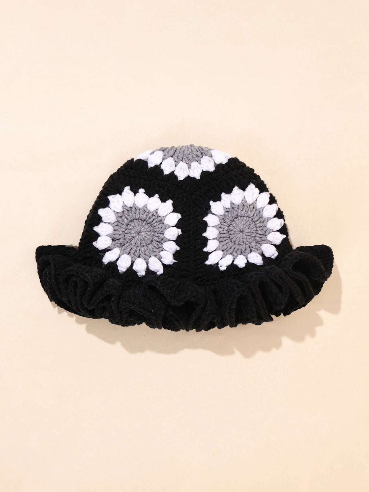 chapeau vintage pour fillette au crochet