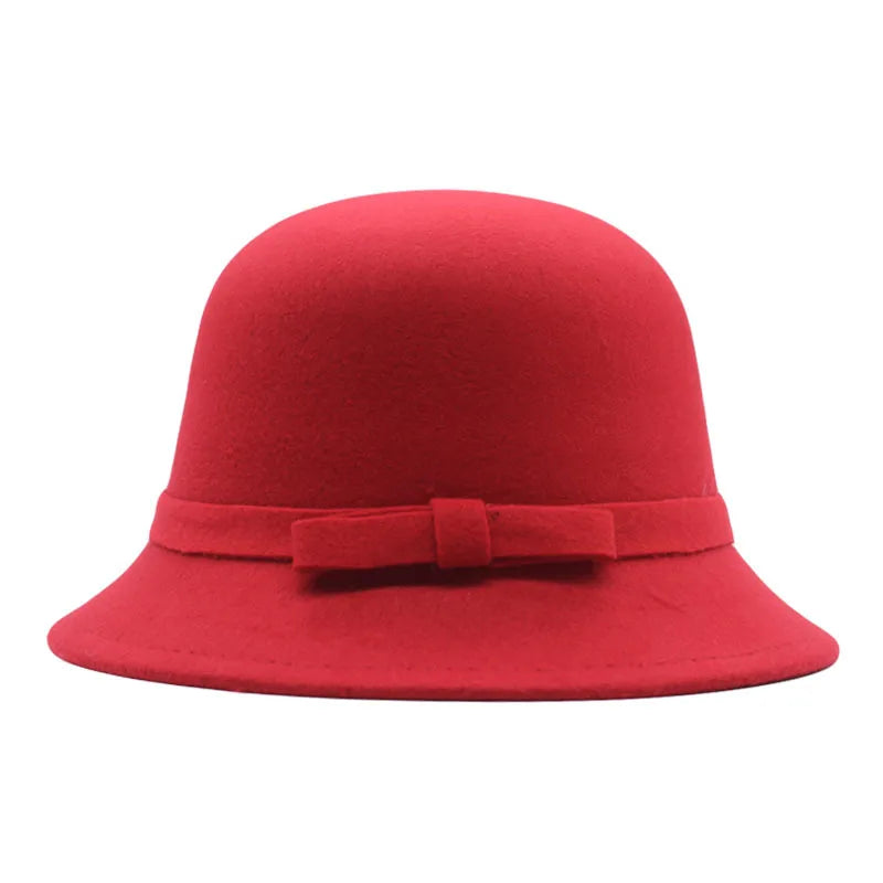chapeau femme vintage rouge