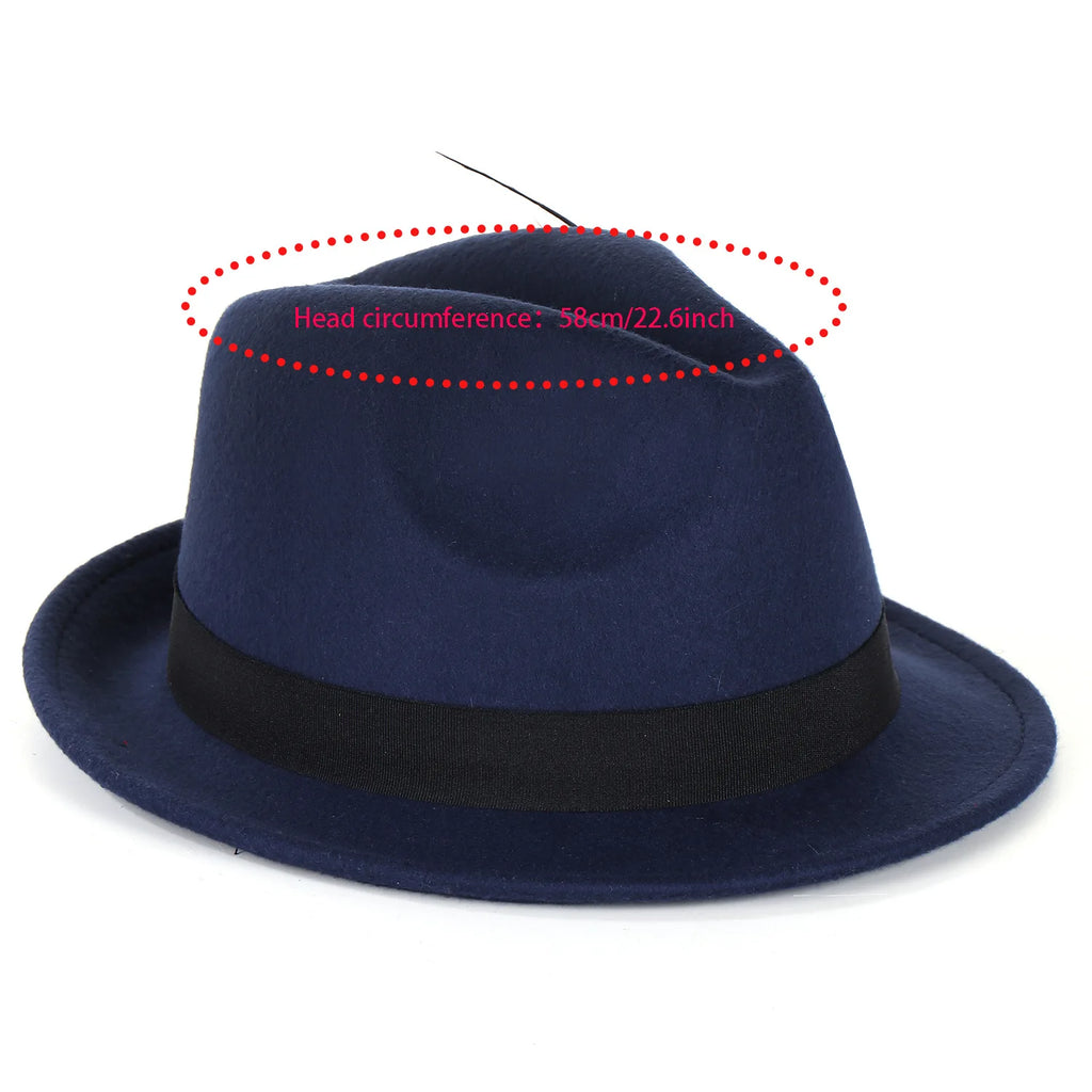 chapeau triby gris vintage brodé gangster