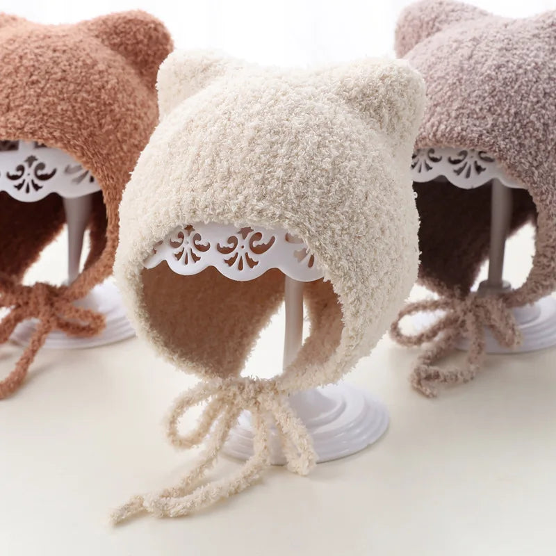 chapeau bébé vintage tricot