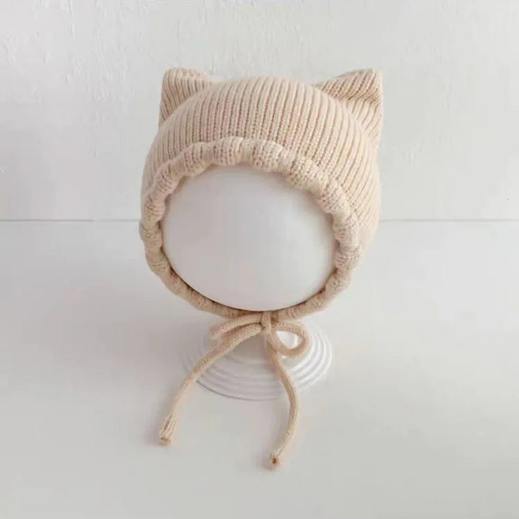 chapeau bébé vintage tricot