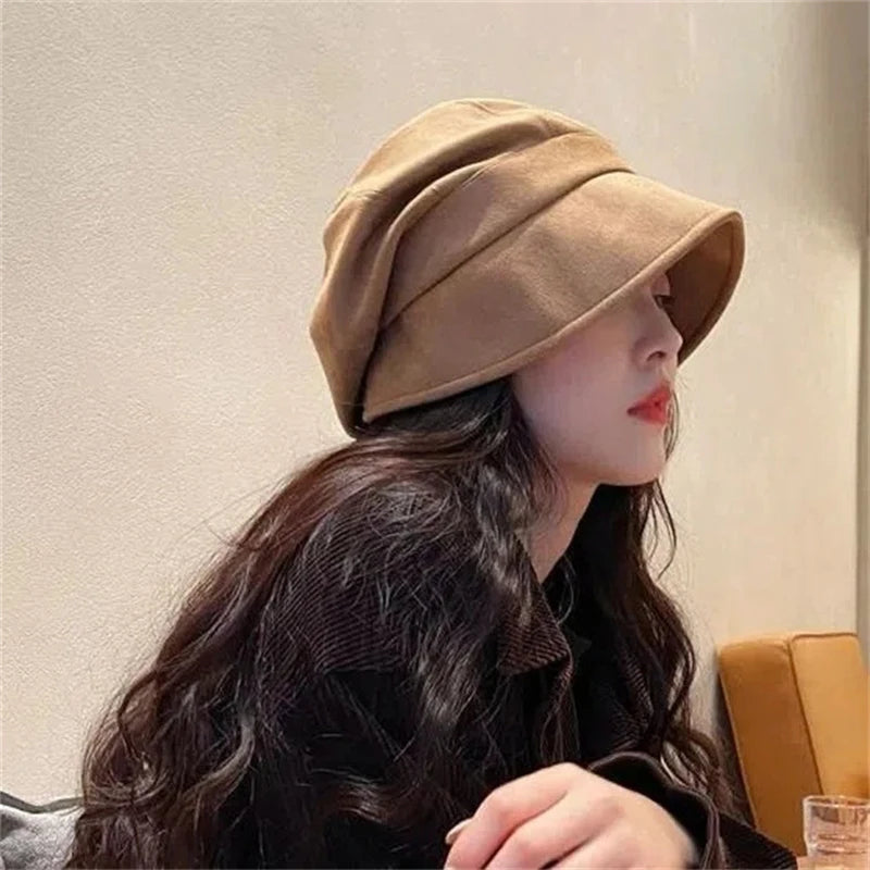 chapeau femme  vintage velour souple