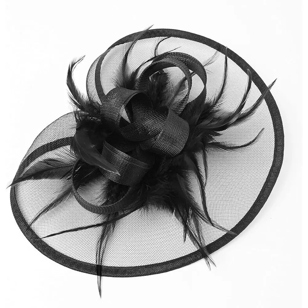chapeau à plumes vintage