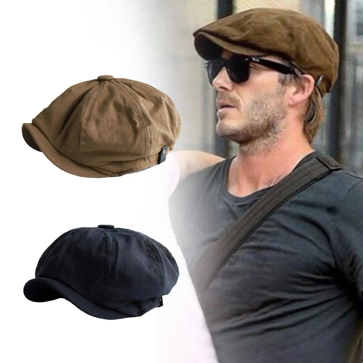 chapeau gavroche en coton vintage