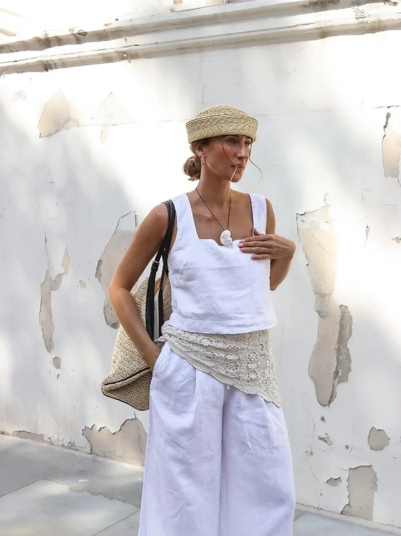 chapeau bibi en paille naturelle vintage