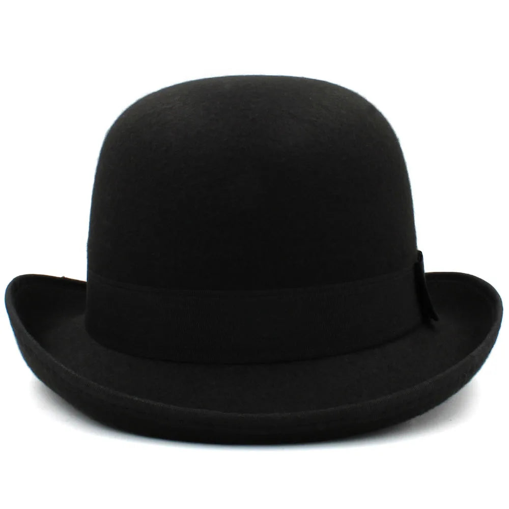 chapeau melon daim vintage
