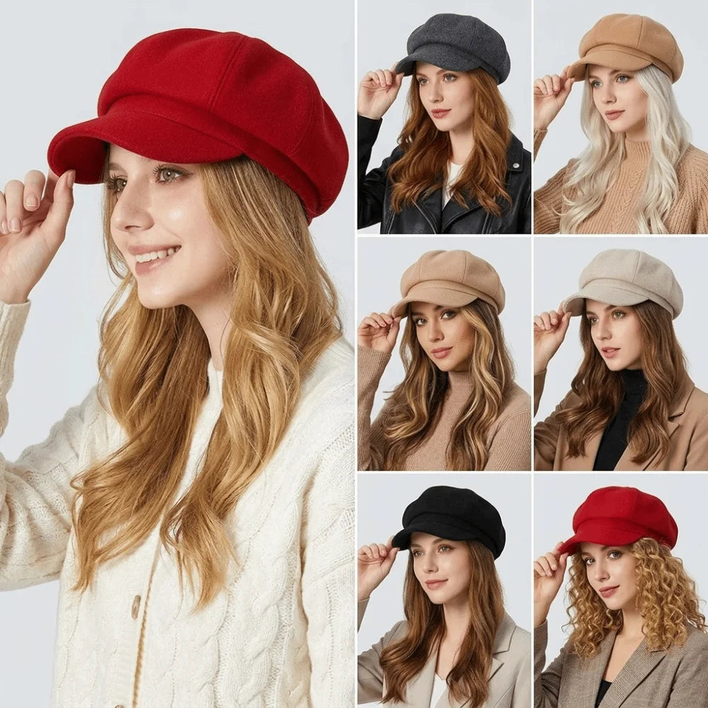 chapeau beret femme hiver vintage