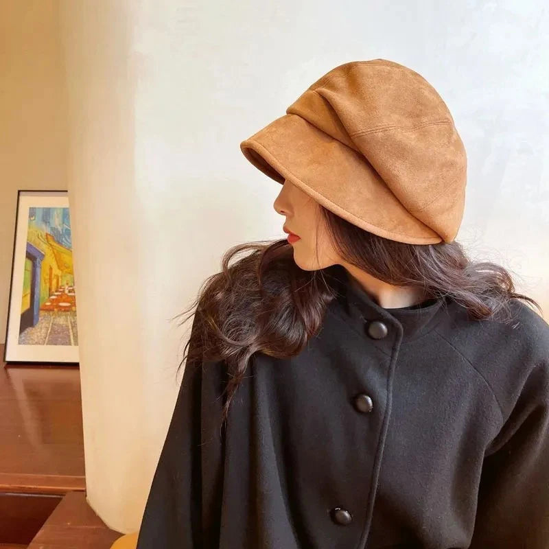 chapeau femme  vintage velour souple