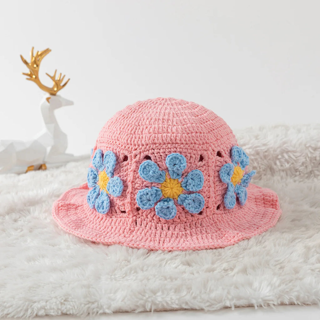 chapeau vintage à tricoter pour petite fille
