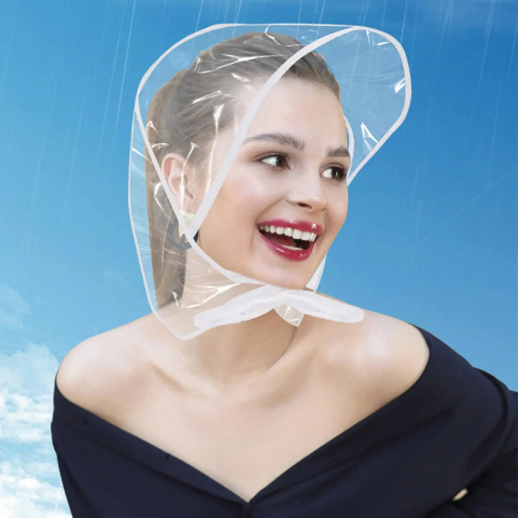 chapeau de pluie plastique vintage