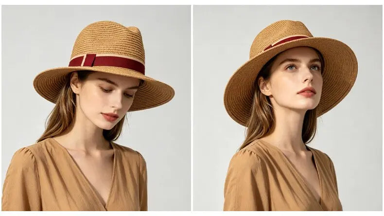 chapeau de paille large bord femme vintage