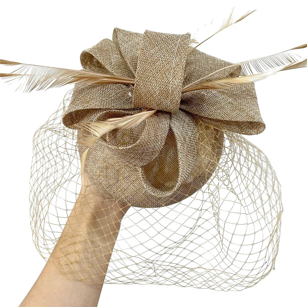 chapeau bibi avec voilette vintage