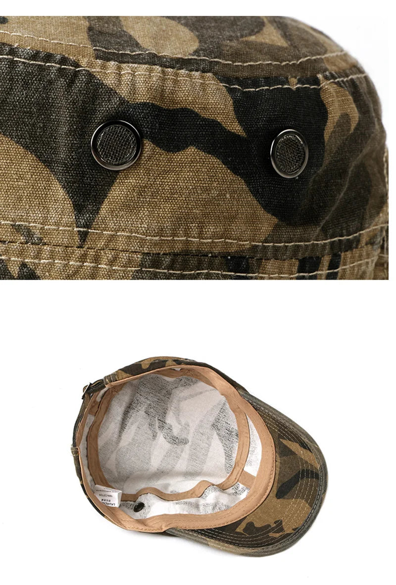 chapeau camouflage vintage