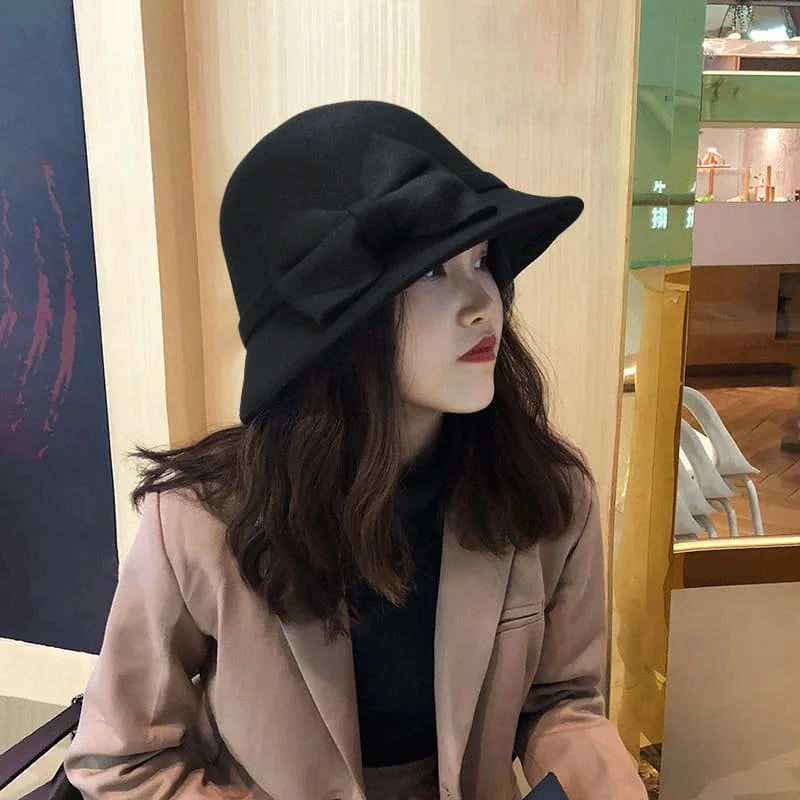 chapeau femme vintage rouge