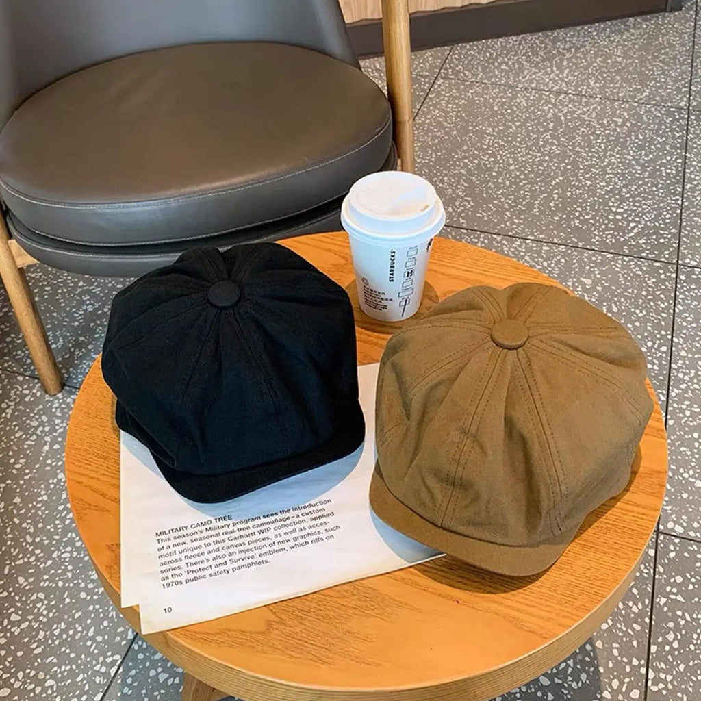 chapeau gavroche en coton vintage