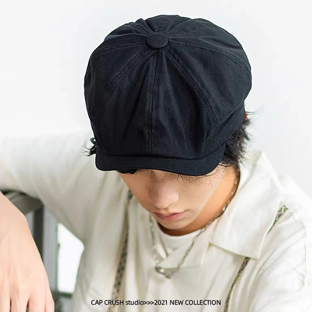 chapeau gavroche en coton vintage