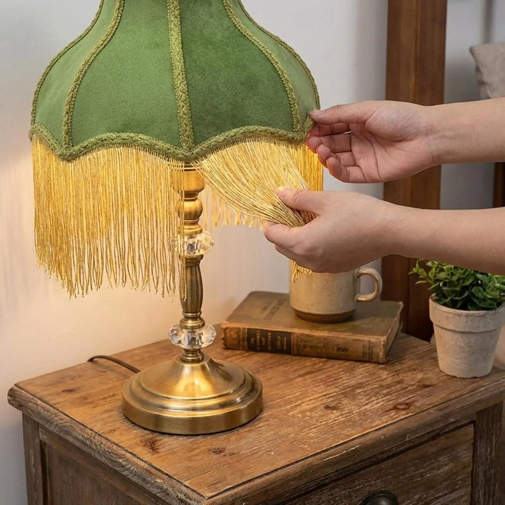 petit chapeau de lampe  vintage