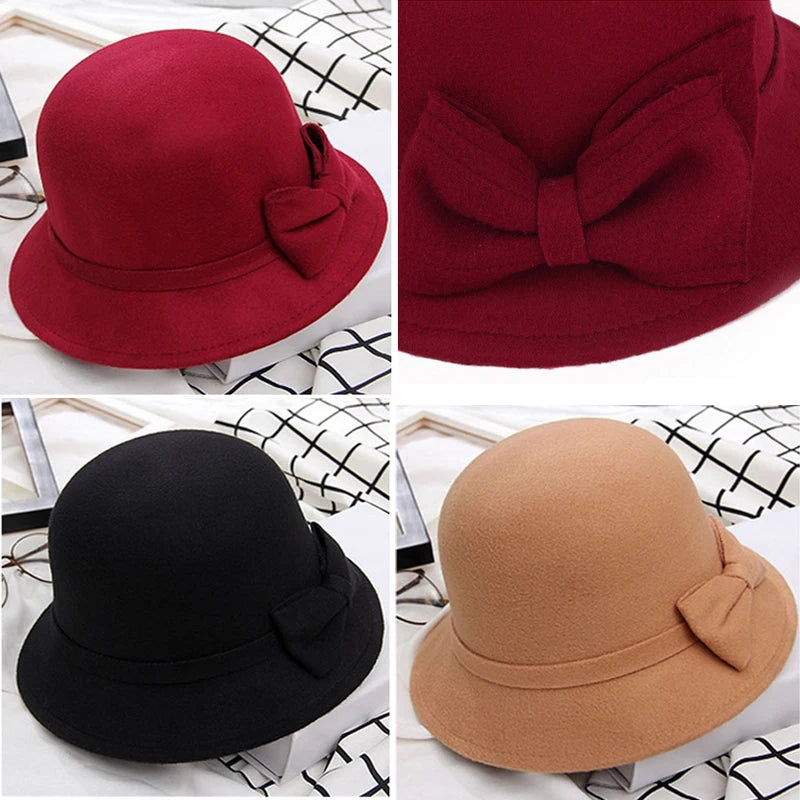 chapeau femme vintage rouge