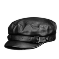 chapeau en cuir de vachette vintage