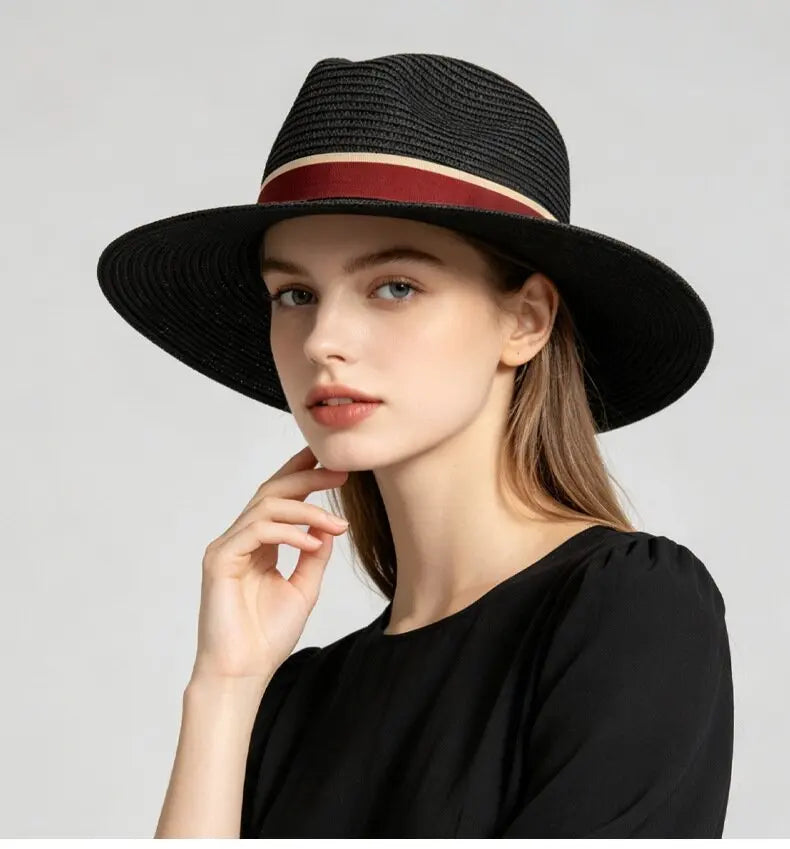 chapeau de paille large bord femme vintage