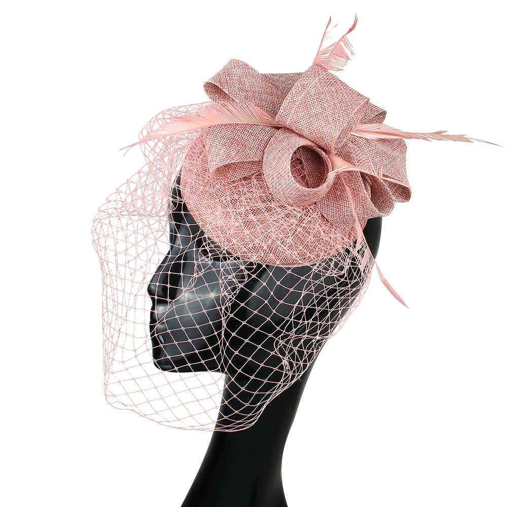 chapeau bibi avec voilette vintage