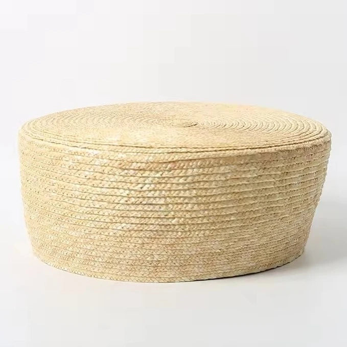 chapeau bibi en paille naturelle vintage