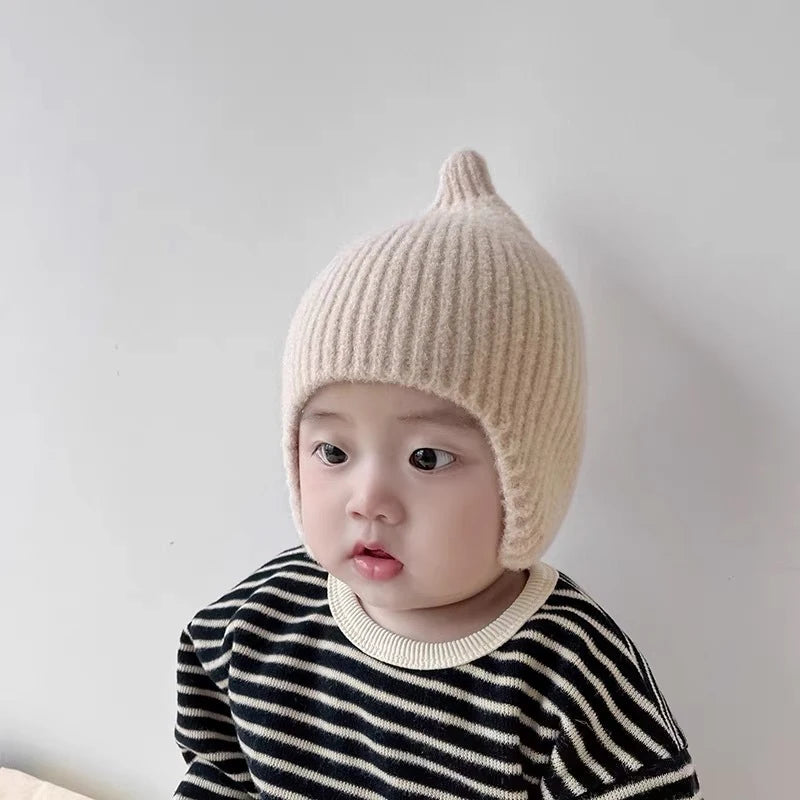 chapeau bébé vintage tricot