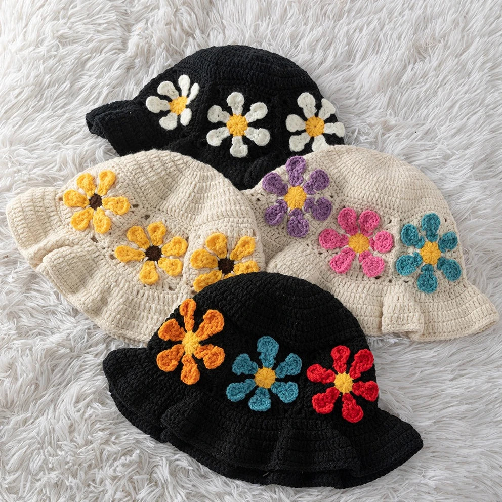 chapeau vintage à tricoter pour petite fille