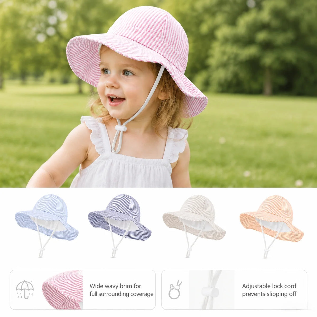chapeau soleil bebe fille vintage