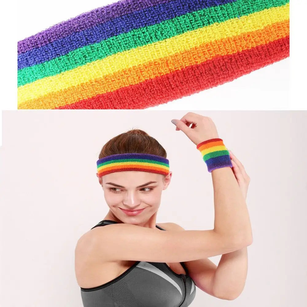 bandeau année 80 multicolore