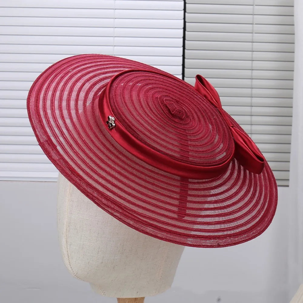 chapeau bibi en gaz noir retro année 1940