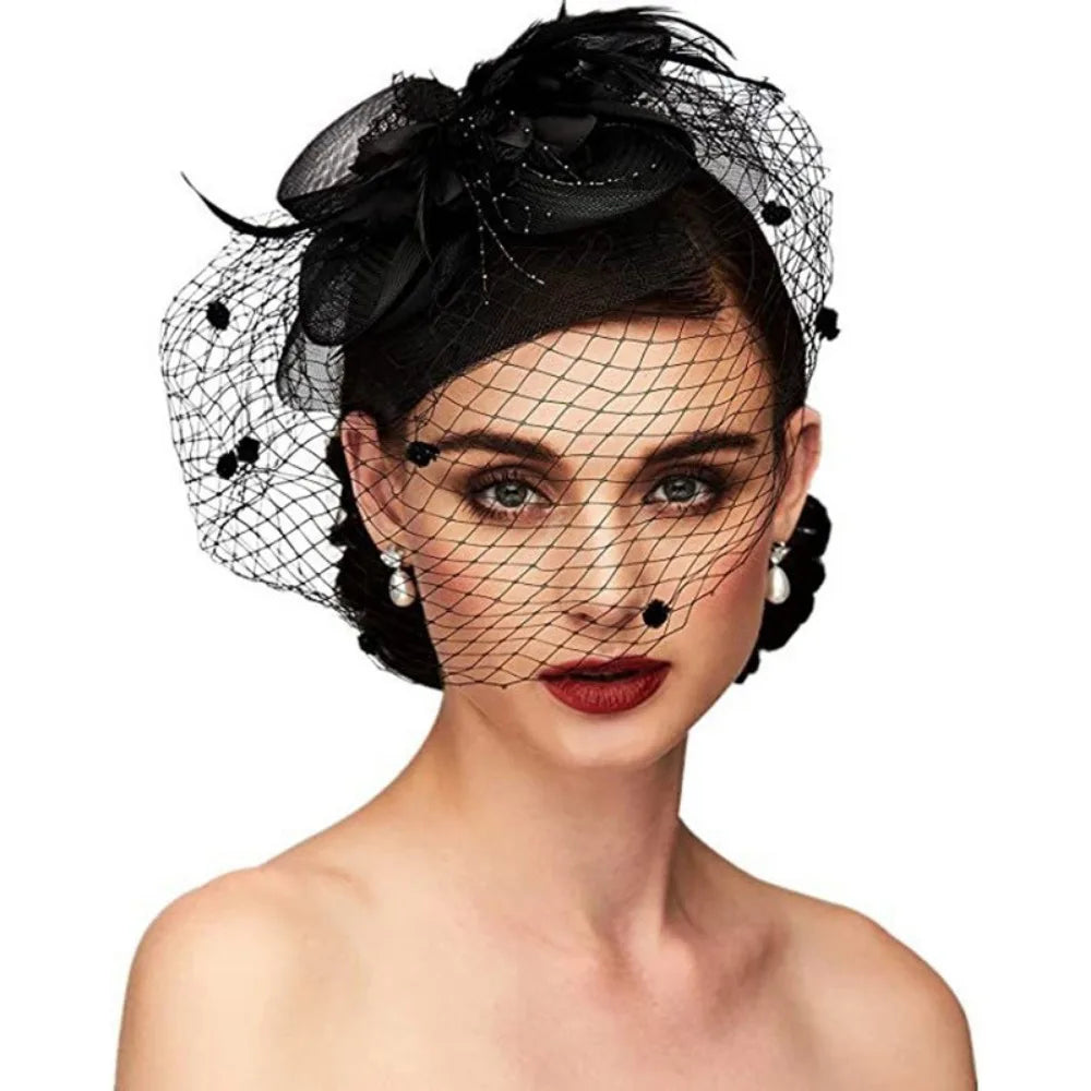chapeau de veuve vintage