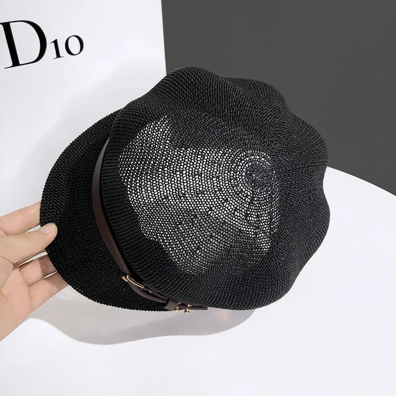 chapeau casquette octogonale