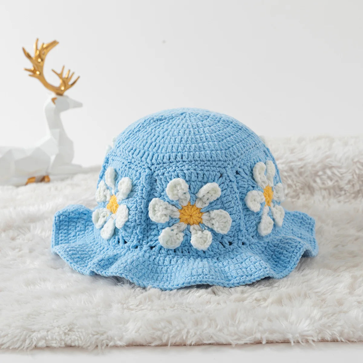 chapeau vintage à tricoter pour petite fille