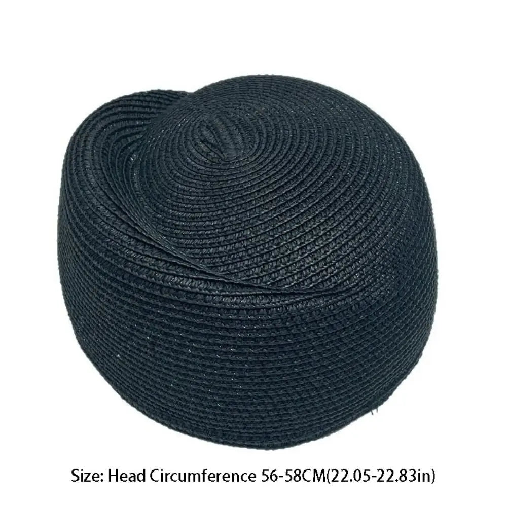 chapeau en fibre naturelle vintage