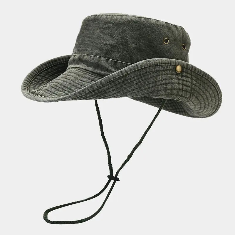 chapeau gris militaire vintage