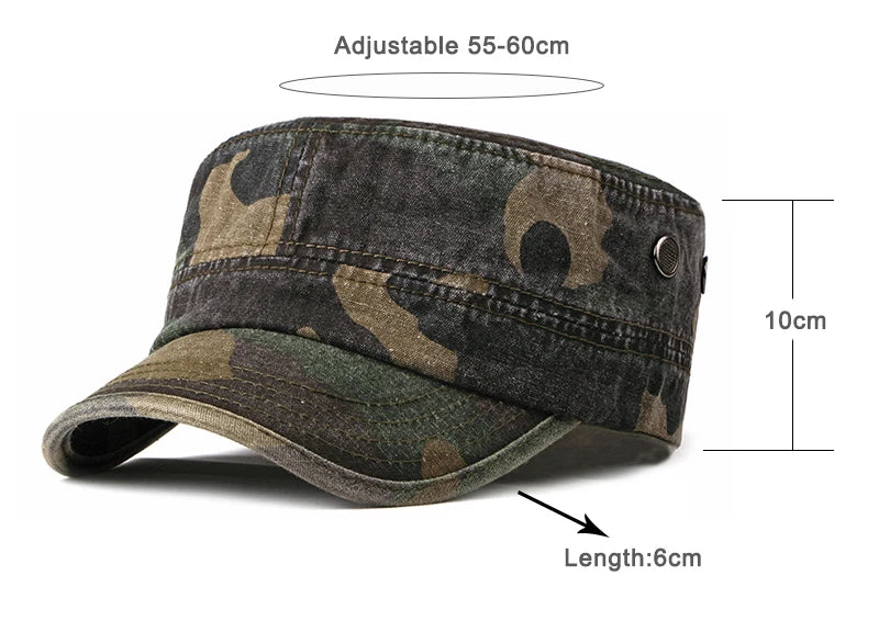 chapeau camouflage vintage
