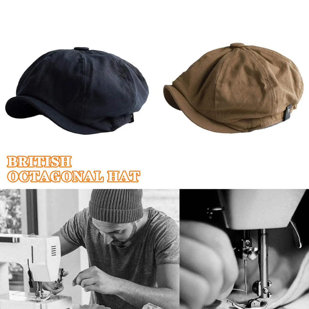 chapeau gavroche en coton vintage