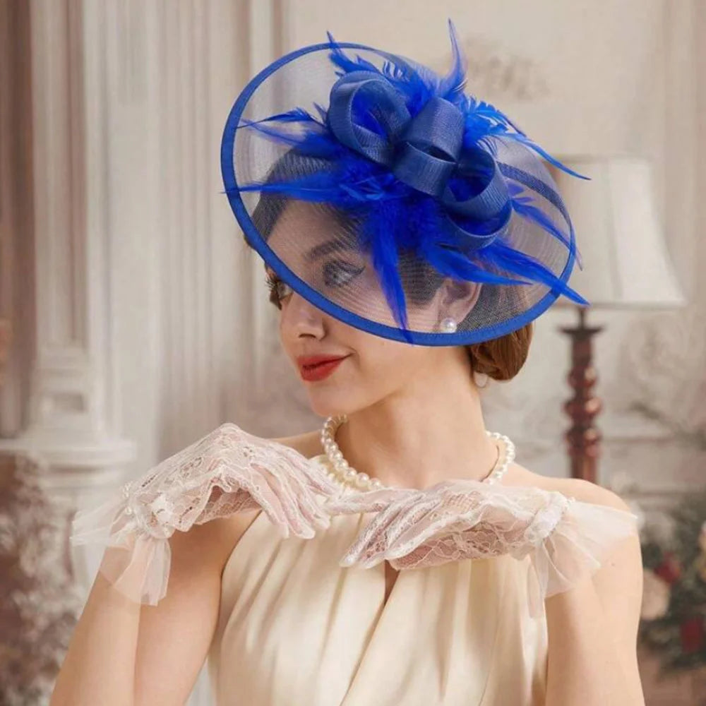 chapeau à plumes vintage