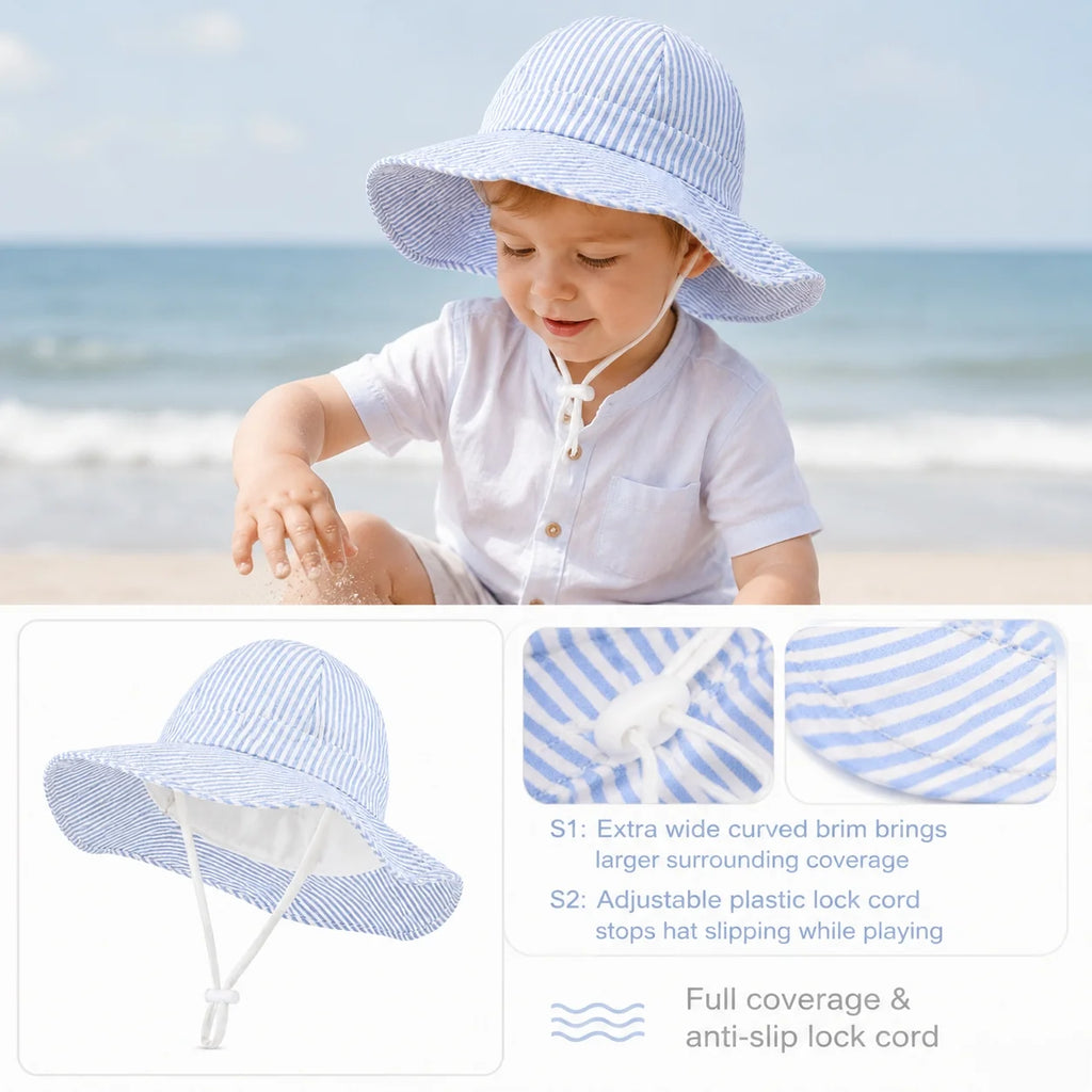 chapeau soleil bebe fille vintage